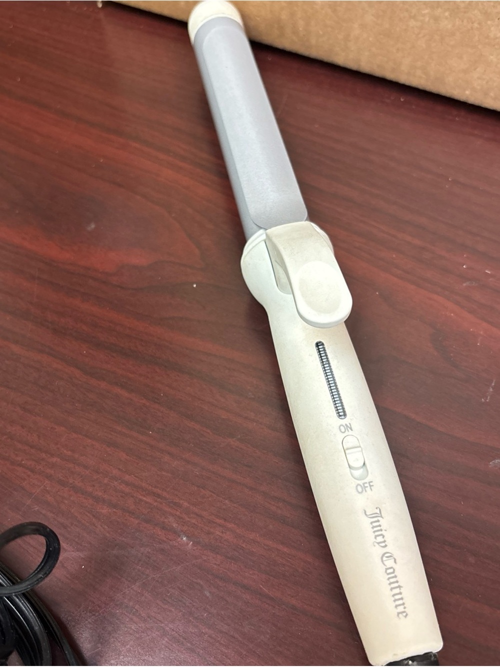 Juicy Couture Ceramic White Curling Iron 1.5" Inch Max Temp 400° Tested-Working